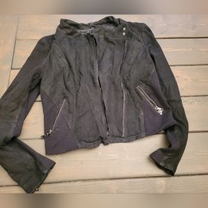 Gianni Bini large leather coat